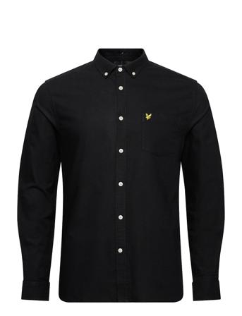 Regular Fit Light Weight Oxford Shirt Skjorte Casual Sort Lyle & Scott