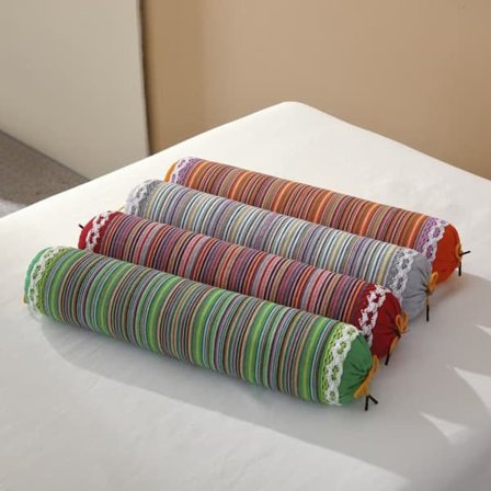 Bovetekudde Organisk Cervikal Nackkudde med Örngott för Sömnstöd och Smärtlindring