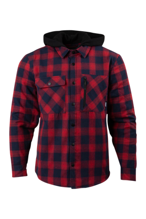 509 Tech Flanellskjorta Röd/Marinblå S