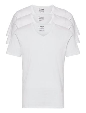 Original Men's V-Neck Tee 3-P. White Resteröds