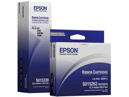 EPSON Färgband, svart, C13S015637 - Lyreco - Toner och bläck - Färg- och Raderband - Färgband Epson
