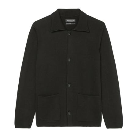 Marc O'Polo, Cardigan in a regular fit Zwart, Heren, Maat:L