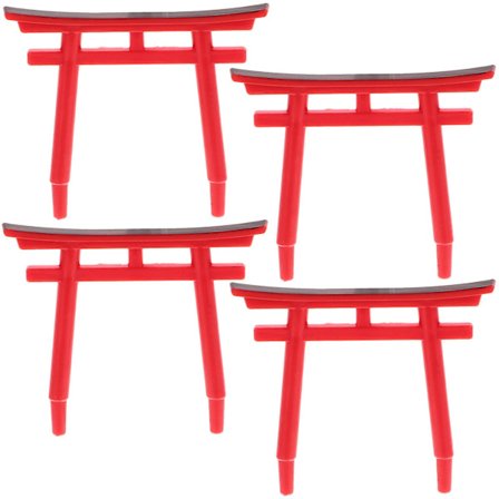 4 stk Akvarium Skulptur Dekor Fisketank Ornament Hage Landskap Dekorasjon Akvarium Tilbehør