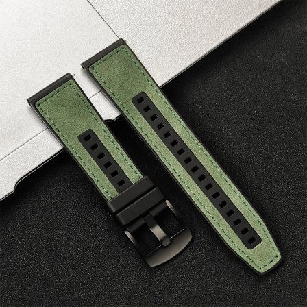 20mm 22mm Läderarmband för Samsung Galaxy Watch 7/6/5/4 40 44mm Gear Band Vintage Armband för Xiaomi Redmi Watch 3 Lite/Active