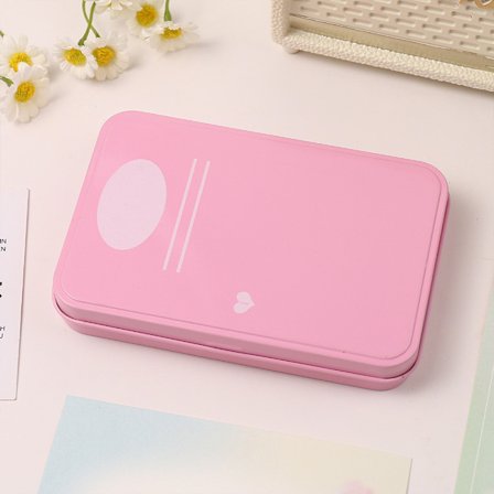 Metallrosa förvaringslåda Tom låda Brevpapper förvaring sammanfogad B Pink