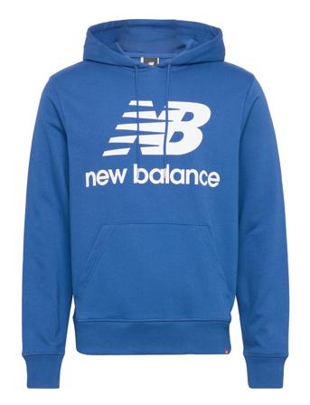 Nb Essentials Stacked Logo Po Hoodie Hoodie Blå New Balance