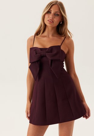 FOREVER NEW - Hayley Bow Front Mini - Imperial Port - Kläder - - Bubbleroom