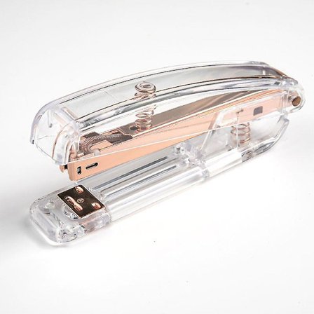 Transparent Heftemaskin, Kontor Heftemaskin, Roségull Heftemaskin