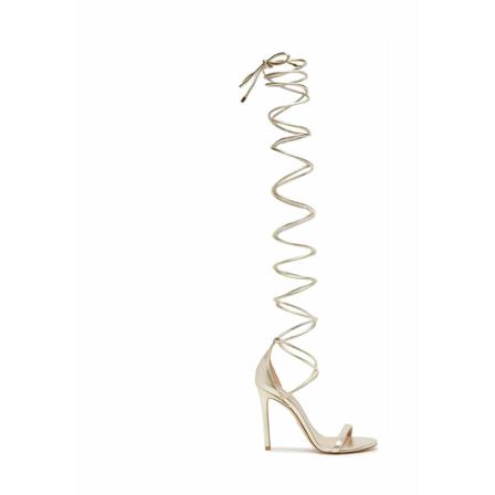 Stuart Weitzman, Nudistwrap 110 Sandals Beżowy, Kobieta, Rozmiar: 38 1/2 EU