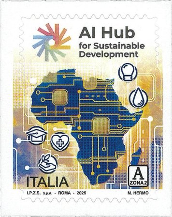 Italien - AI Hub for bæredygtig udvikling - Postfrisk frimærke