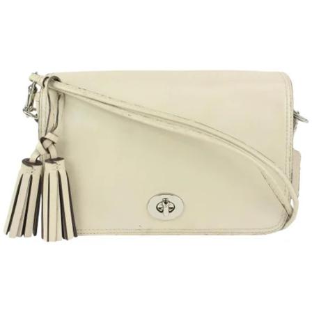 Coach Pre-owned Pre-owned Leather shoulder-Tass , Beige , Dames , Maat: ONE Size Vintage Tassen