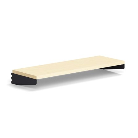 Shelf RELY, laminate, 900x300 mm, anthracite/birch