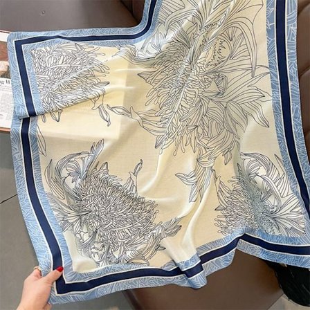 90x90cm Silkeskjerf Strandskjerf 1 1