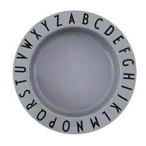 Design Letters Grey Tritan Eat & Learn Deep Plate One Size - Tableware - One size - Grey