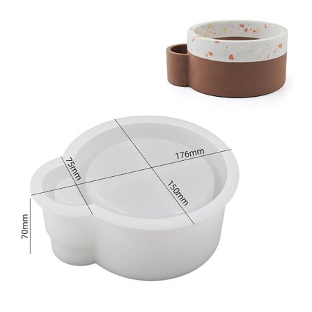 Candle Jar Mold Lysestake Mold Oppbevaringsboks Mold