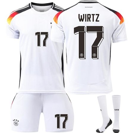 Germany Euro 2024 Home Football Shirt No.17 with Socks Kids Adults