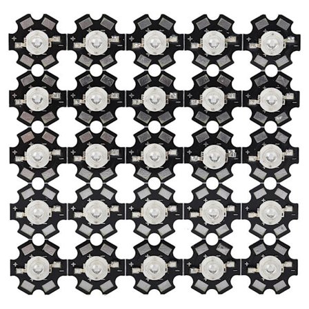 3W Højtydende LED-Lamper Perler Emitter Diode Chips til DIY Belysningsarmaturer Grøn