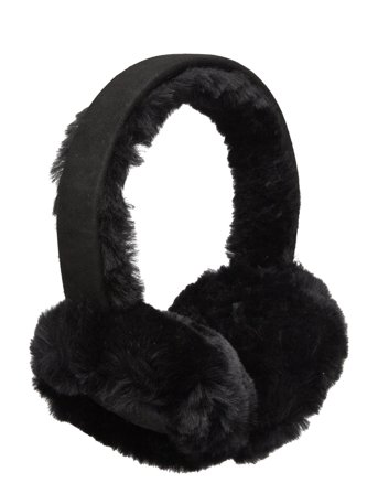 Rhsydney Shearling Ear Warmers Black Rosemunde