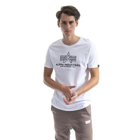 Alpha Industries, Koszulka męska Basic Tee Embroidery 118505 09 S Biały, Mężczyzna, Rozmiar: S
