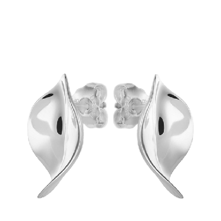 Drakenberg Sjölin Botanica örhängen med ett löv Dam Silver ONESIZE