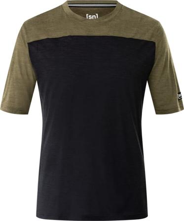 Super.natural Men's Contrast Tee Men Short sleeved fitness sweater Black S