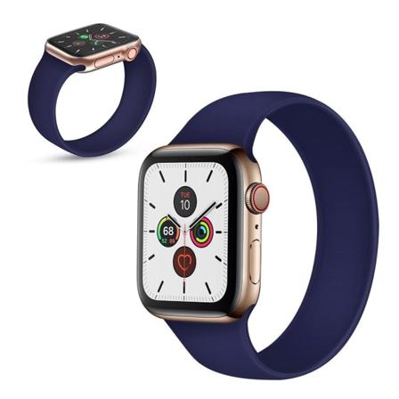Apple Watch Series 5 / 4 40mm silikoninen joustava kellonauha - Sininen Koko: S Blue