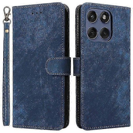 Telefoncover til Motorola Edge 60 Fusion 5g, tegnebog PU læder cover stativ med rem