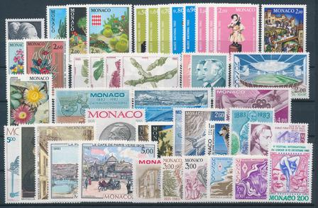 Monaco - Årgang 1983 - Postfrisk