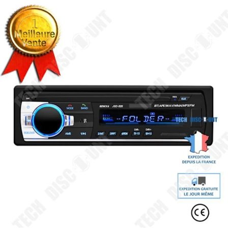 Bluetooth multi-funktionsläsare - TD - 12V - USB - SD - FM MP3 - Handsfree-samtal