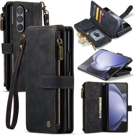 CaseMe Samsung Z Fold5 CaseMe Big Wallet Pungetui - Sort