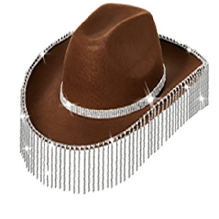 Rhinestone Cowgirl Hat West Cowgirl Hats BRUN