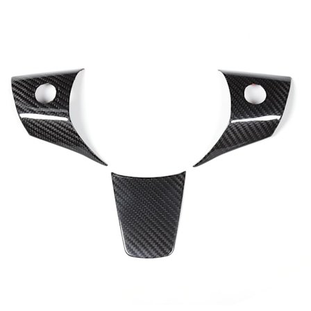 Deksel for ratt i karbonfiber, passer til Tesla Model 3 17-19