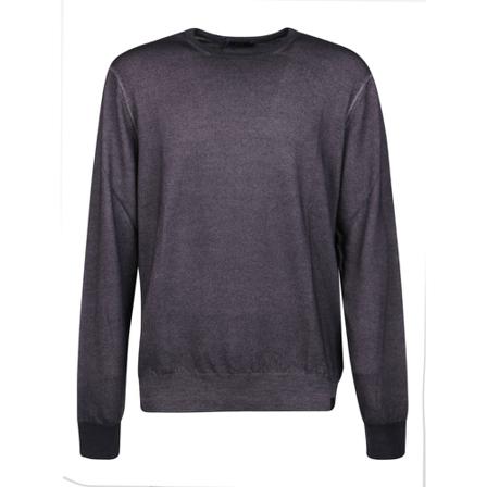 Fay, Round-neck Knitwear Grijs, Heren, Maat:S