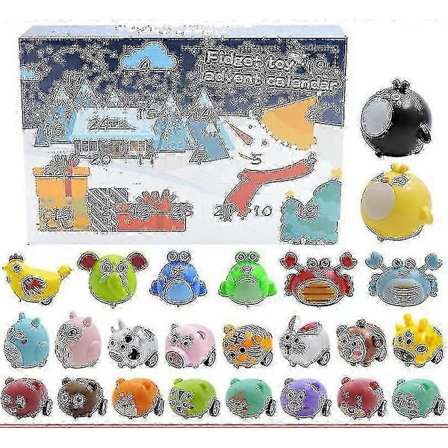 Advent Fidget Leker Stress Relief Fidget Leke Blindboks Barn