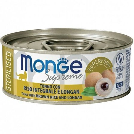 Monge Supreme Tonno Riso Integrale e Longan Cibo Umido Gatti