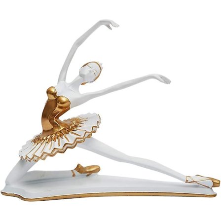 Ballerina Statue Skulptur Danser Kvinde Figur Gaver Polyresin Boligindretning Kunst 20,5 cm