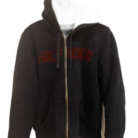Marinblå zip hoodie Tommy Hilfiger