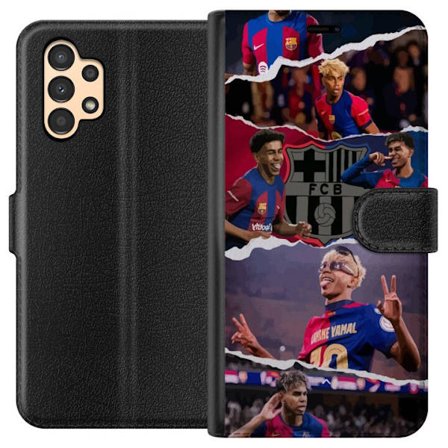 Kompatibelt Plånboksfodral till Samsung Samsung Galaxy A13 Yamal Fotboll Spelare Barcelona