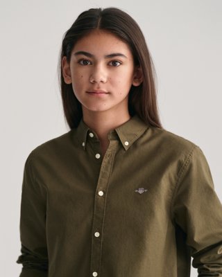 GANT - Shield Oxfordskjorte til ungdom juniper green