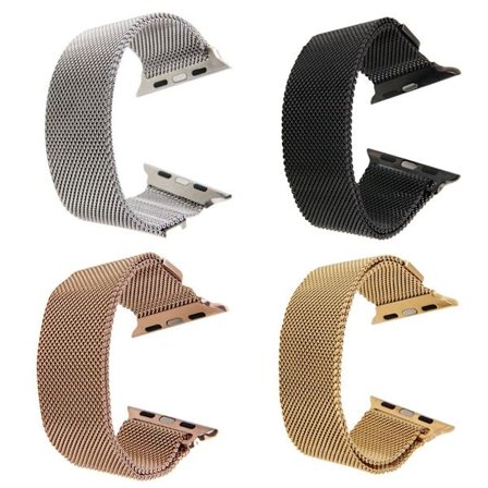 Milanese Loop Magnetic Rostfritt apple watch armband 42 mm Silver