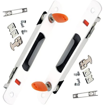 Liukuvan oven lukko - Kodin ruostumattomasta teräksestä valmistettu liukuvan oven W