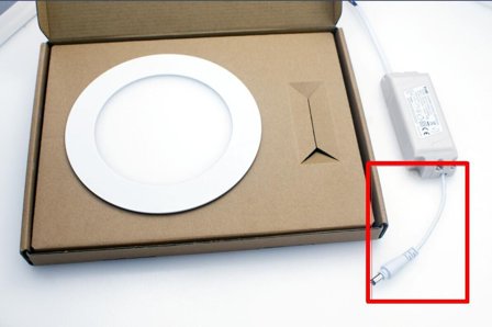 SYNERGY 21 LED light panel rund Netzteilanschlußkabel für Panel V2