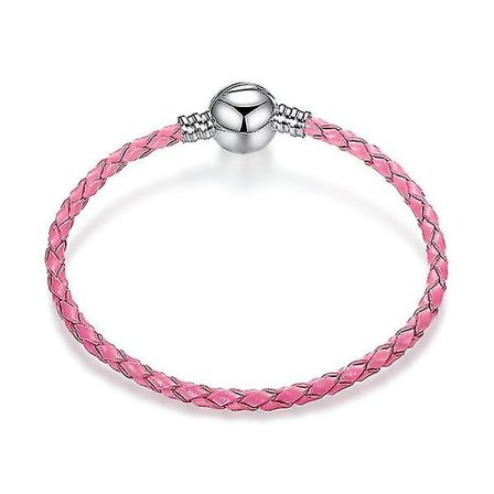 Silver Läder Rep Armband Europeisk Berlock Armband För Pandora Armband