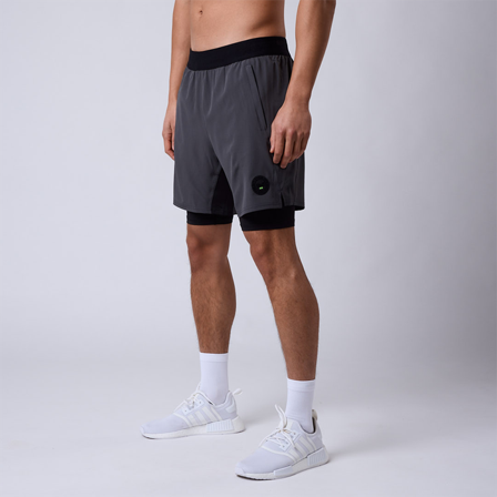 Træningsshorts CLN ATHLETICS Rep 2 in 1 Shorts Grå - Bodyman.dk