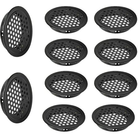 10 stk. Rustfrit Stål Ventilationer, Diameter Cirkel Ventilation, Ventilationsdæksel, Metal Dør Ventilationer, Ventilationsgitter, Velegnet Til Skabe,
