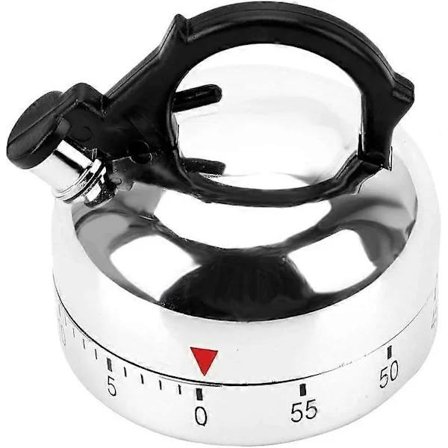 Tekanneform Kök Verktyg Prylar Matlagningspåminnelser Verktyg Nedräkningslarm Påminnelse 60 Minuter Kökstimer Mekanisk Timer