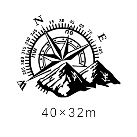 Off Road Trail Sport Tuuliruusu Maailman Kompassi Tarrat Autolle tai