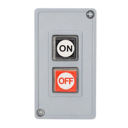 Kommerciel garageportåbner knapkontakt barriere 2-positions kontrol TPB‐2 250VAC-grå-1 stk