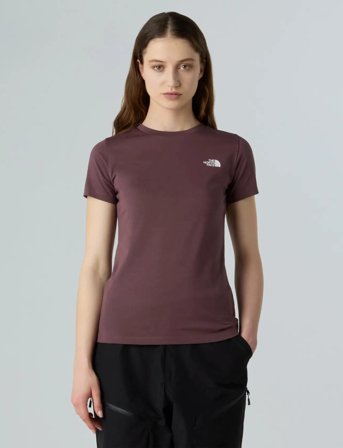 The North Face W Ss Sd Slim Tee - Brown - XL