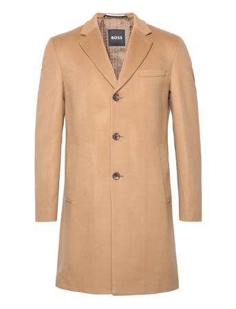 H-Hyde-224 Outerwear Coats Winter Coats Beige BOSS